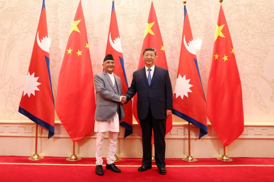 Nepal PM KP Oli meets Chinese President Xi Jinping during SCO 2025 Summit